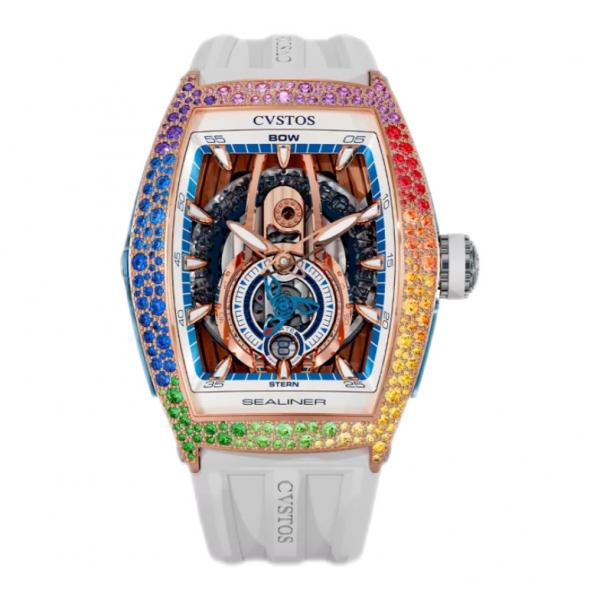 Cvstos SEALINER PS BICOLOR 5N RED GOLD / RAINBOW SNOW SETTING