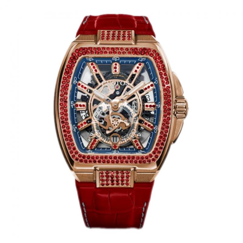 Cvstos METROPOLITAN PS 5N RED GOLD / SQLT 5N DIAL / RUBIE LIMITED EDITION 