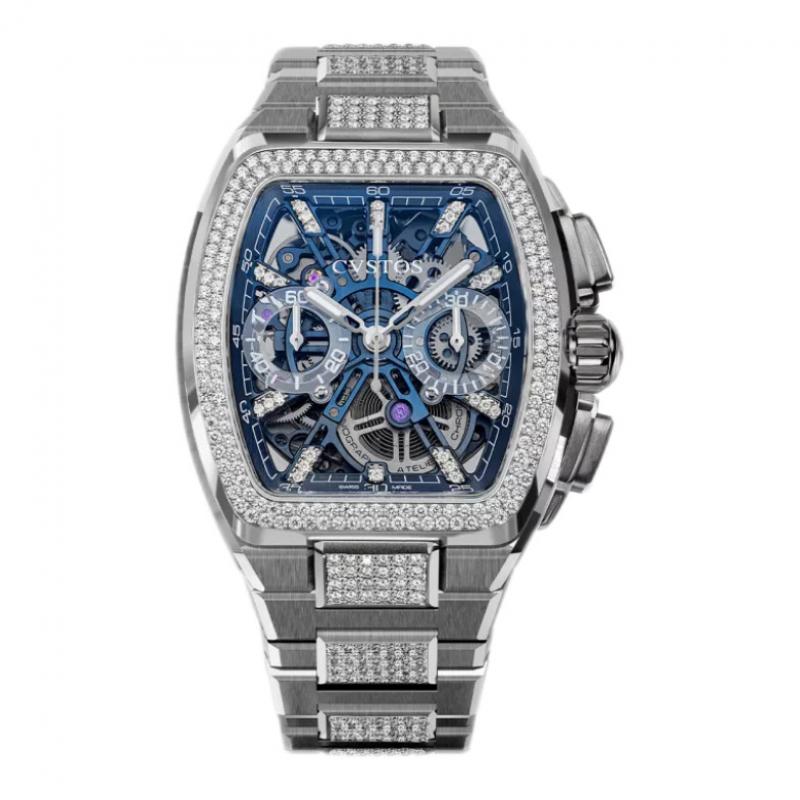 Cvstos METROPOLITAN CHRONO TITANIUM BLEU SQLT / DIAMOND LIMITED EDITION