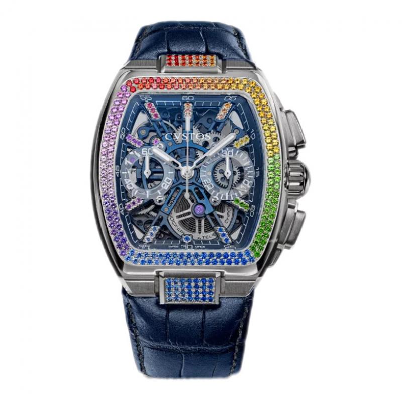 Cvstos METROPOLITAN CHRONO TITANIUM BLEU SQLT / RAINBOW LIMITED EDITION