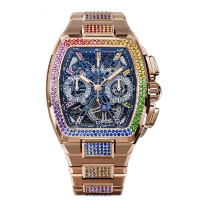 Cvstos METROPOLITAN CHRONO 5N RED GOLD BLEU SQLT / RAINBOW LIMITED EDITION