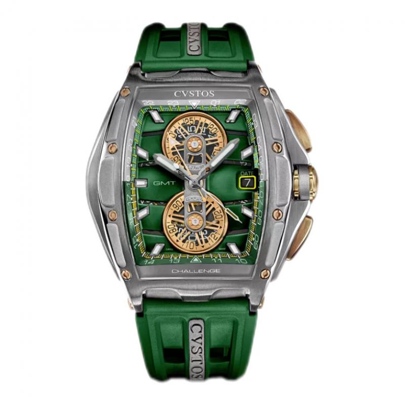 Cvstos RACING CHRONO GMT STEEL / GREEN DIAL LIMITED EDITION