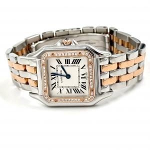 Cartier Panthère Steel Rose Gold Diamonds Medium