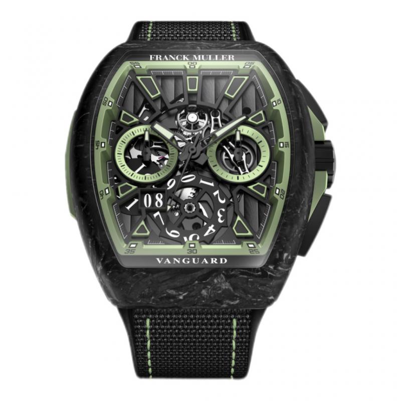 Franck Muller Vanguard Krypton Racing Skeleton Grande Date Green