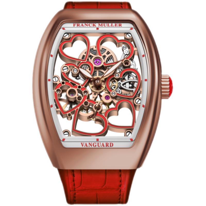 Franck Muller Vanguard Lady Heart Skeleton V 38 S6 SQT HEART (RG)