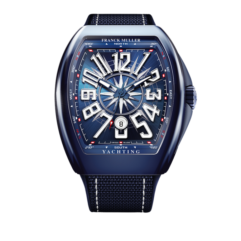 Franck Muller Vanguard Yachting Ceramic V 45 SC DT YACHT CR BL (BL)