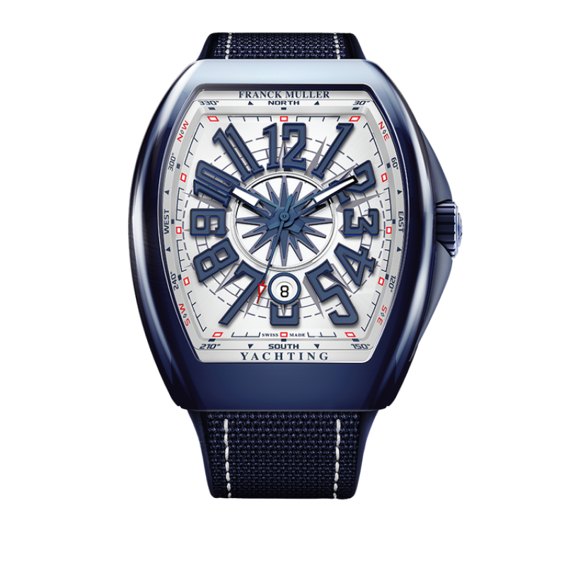 Franck Muller Vanguard Yachting Ceramic V 45 SC DT YACHT CR BL.(BL)