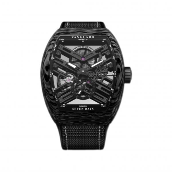 Franck Muller Vanguard Skeleton 7 Days Carbon