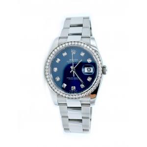 Rolex Datejust 36 Blue Dial Diamonds