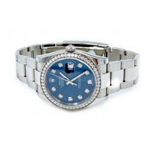Rolex Datejust 36 Blue Dial Diamonds