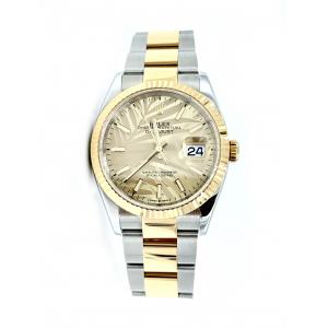 Rolex Datejust 36 Champagne Palm Motif