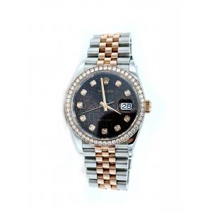 Rolex Datejust 36 Chocolate Dial Diamonds