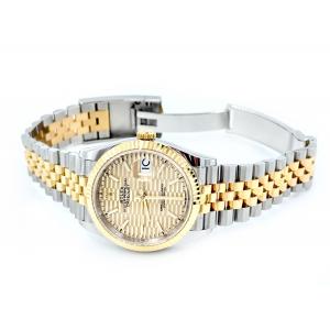 Rolex Datejust 36 Gold Steel Golden Dial