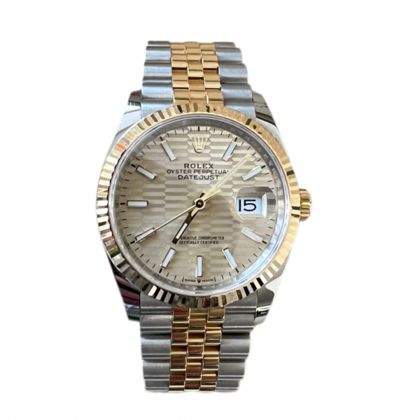 Rolex Datejust 36 Gold Steel Golden Dial