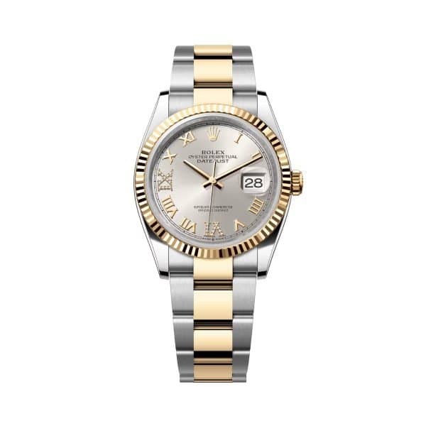 Rolex Datejust 36 Silver Dial Diamonds