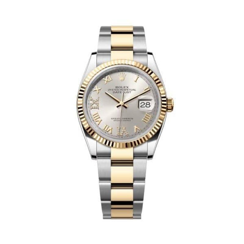 Rolex Datejust 36 Silver Dial Diamonds