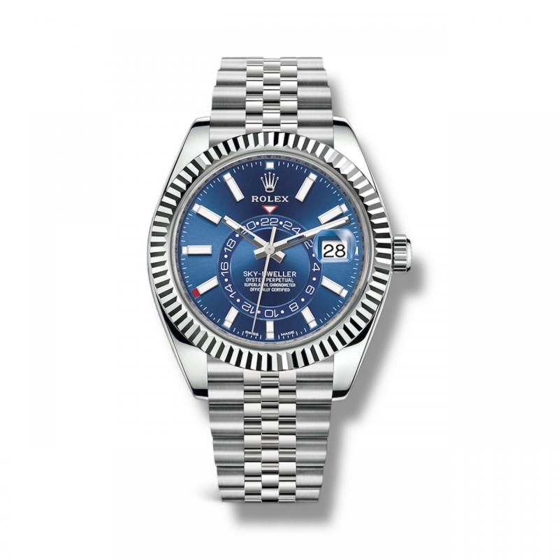 Rolex Sky-Dweller Steel Blue Dial Jubilee
