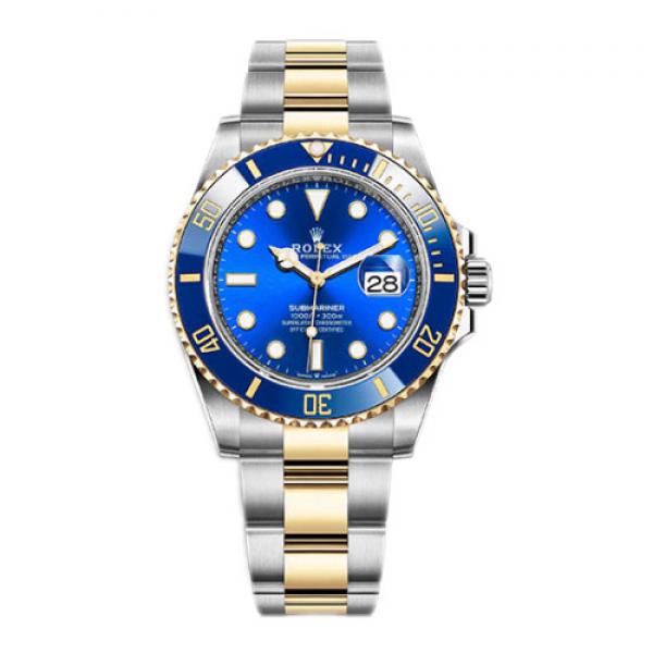Rolex Submariner Gold Steel Blue 41